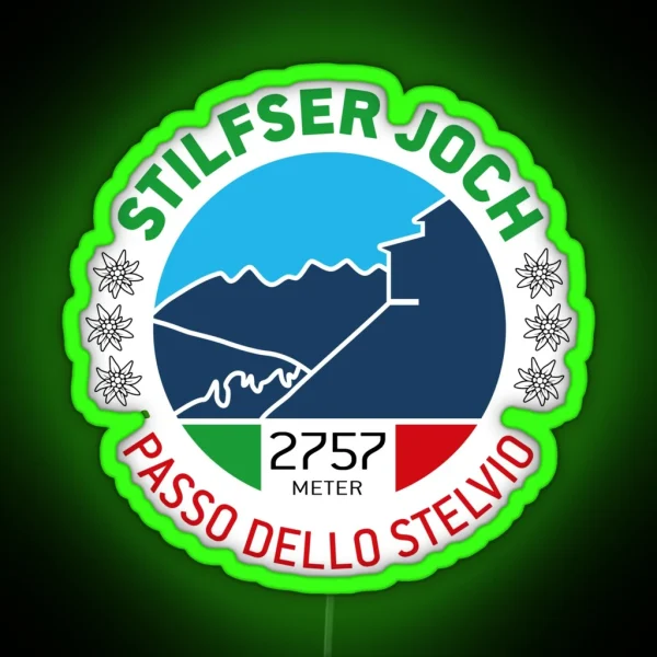 Stelvio Pass Passo Dello Stelvio V2 RGB Neon Sign