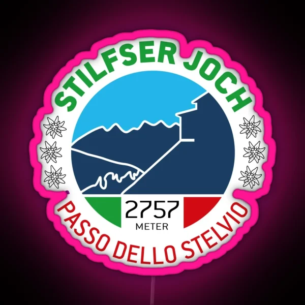 Stelvio Pass Passo Dello Stelvio V2 RGB Neon Sign