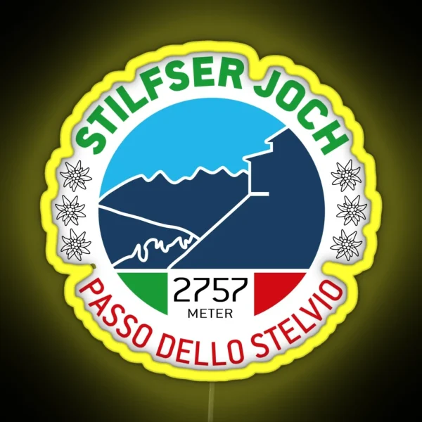 Stelvio Pass Passo Dello Stelvio V2 RGB Neon Sign