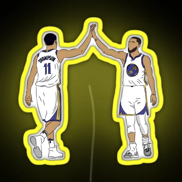 Steph Curry And Klay Thompson RGB Neon Sign