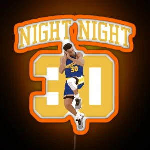 Steph Curry Night Night 30 Jumper RGB Neon Sign