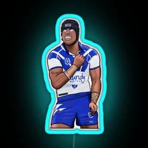 STEPHEN CRICHTON CRITTA CANTERBURY BANKSTOWN BULLDOGS RUGBY LEAGUE RGB Neon Sign