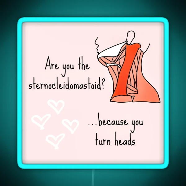 Sternocleidomastoid Pun RGB Neon Sign