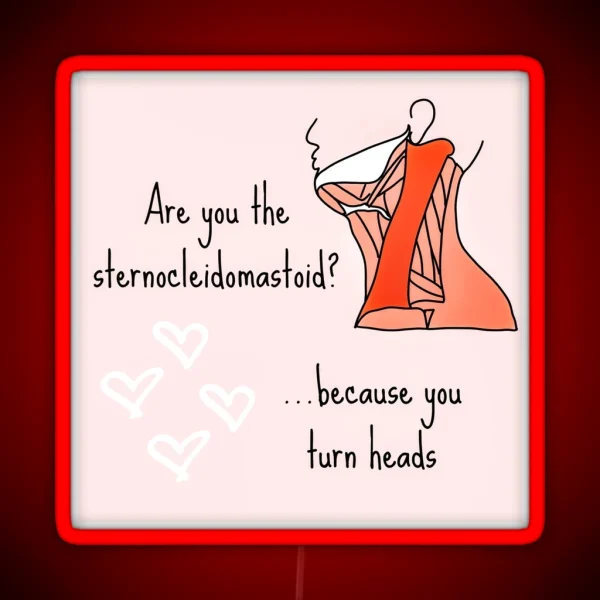 Sternocleidomastoid Pun RGB Neon Sign