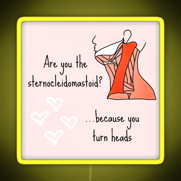 Sternocleidomastoid Pun RGB Neon Sign