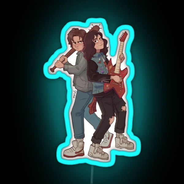Steve Harrington And Eddie Munson ST RGB Neon Sign