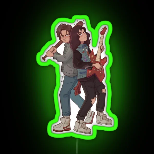 Steve Harrington And Eddie Munson ST RGB Neon Sign