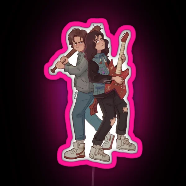 Steve Harrington And Eddie Munson ST RGB Neon Sign