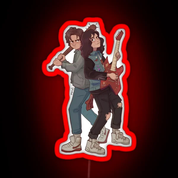 Steve Harrington And Eddie Munson ST RGB Neon Sign
