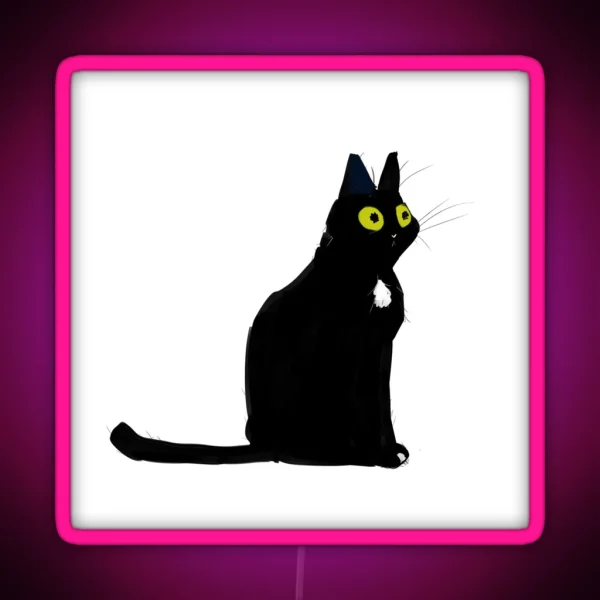 Steve The Black Cat RGB Neon Sign