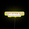 stfuattdlagg if you know you know rgb neon sign vibrant yellow