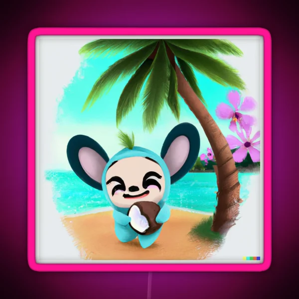 Stich Cute RGB Neon Sign