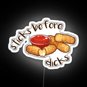 Sticks Before Dicks RGB Neon Sign