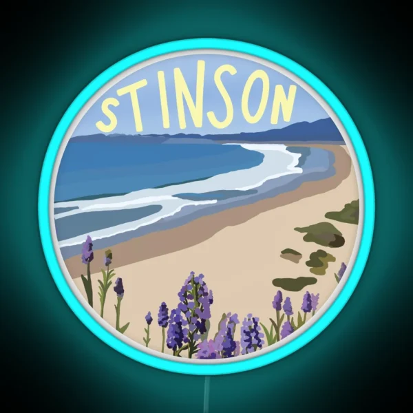 Stinson Beach RGB Neon Sign