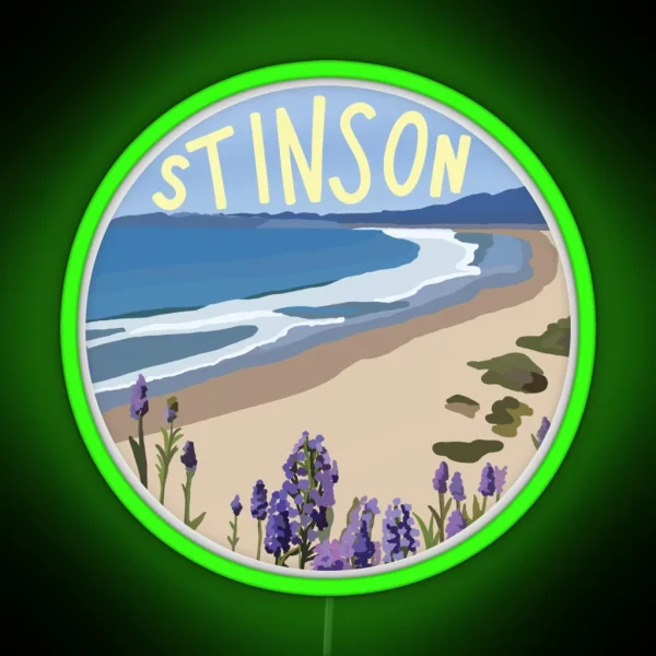 Stinson Beach RGB Neon Sign
