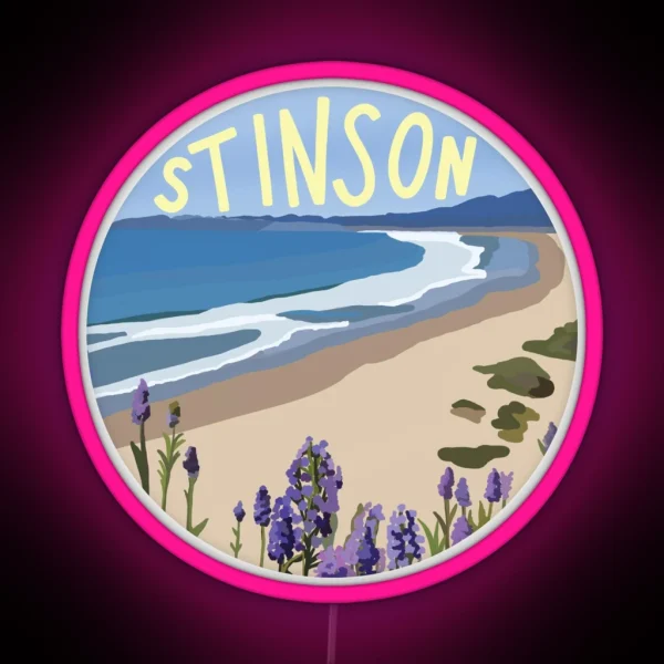 Stinson Beach RGB Neon Sign