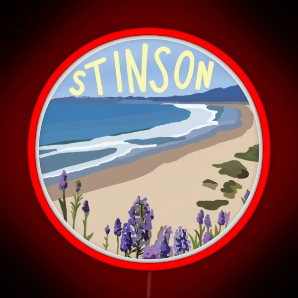 Stinson Beach RGB Neon Sign