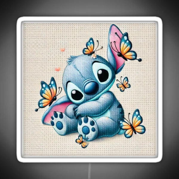 Stitch Adorable Baby RGB Neon Sign