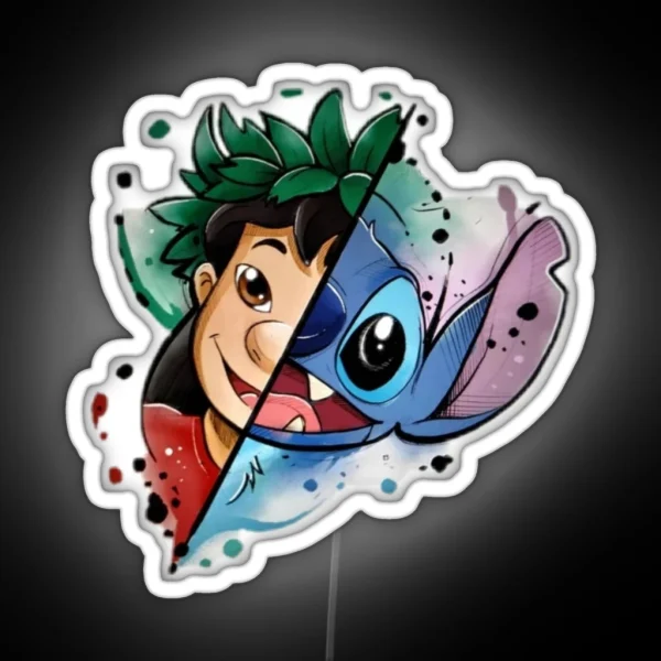 Stitch And Lilo RGB Neon Sign