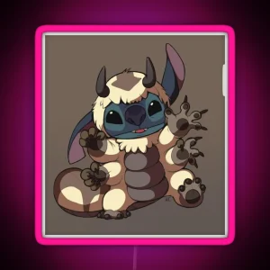 Stitch Appa RGB Neon Sign