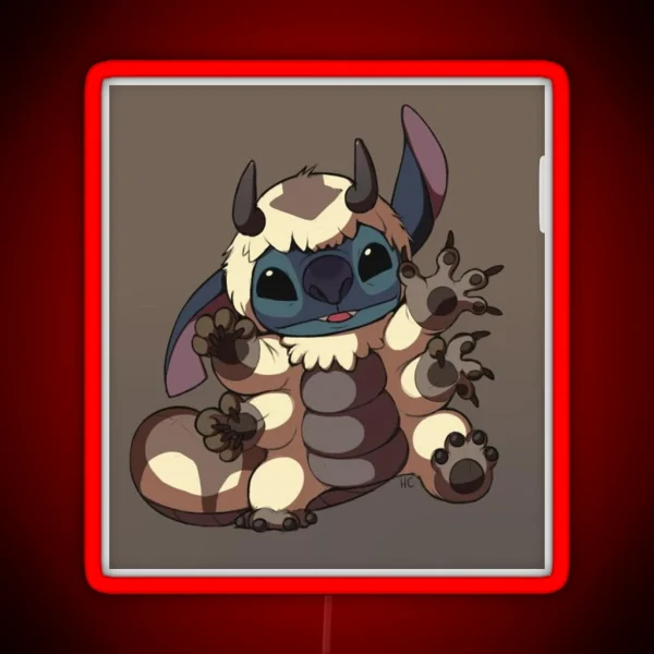Stitch Appa RGB Neon Sign