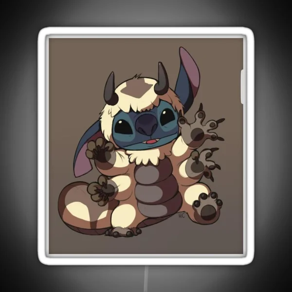 Stitch Appa RGB Neon Sign