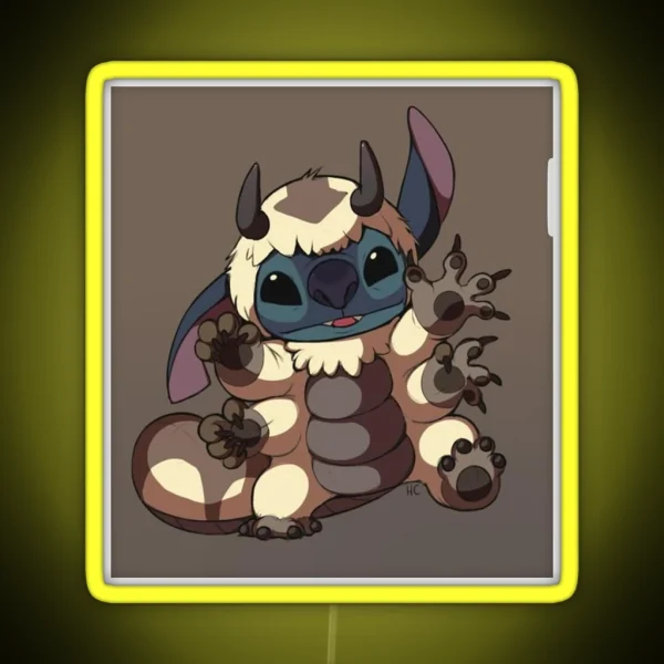 Stitch Appa RGB Neon Sign