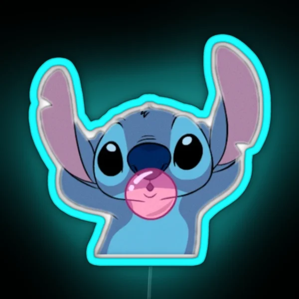 STITCH Bubblegum Bomb RGB Neon Sign