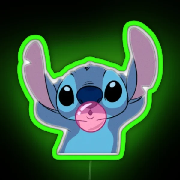 STITCH Bubblegum Bomb RGB Neon Sign