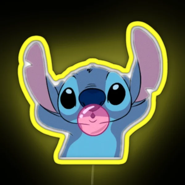 STITCH Bubblegum Bomb RGB Neon Sign