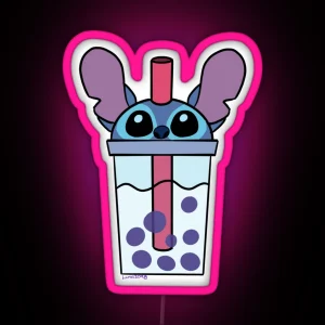 Stitch Drink RGB Neon Sign