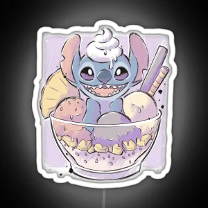 Stitch Ice Cream RGB Neon Sign