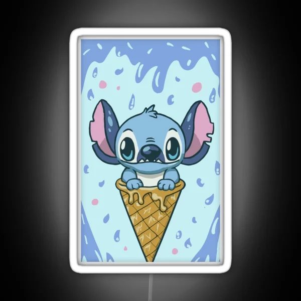 Stitch Ice Cream RGB Neon Sign