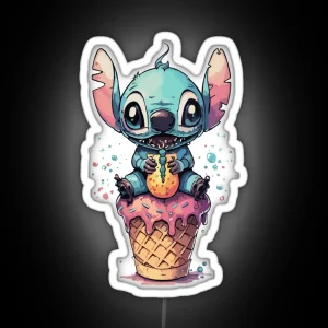 Stitch Ice Cream RGB Neon Sign