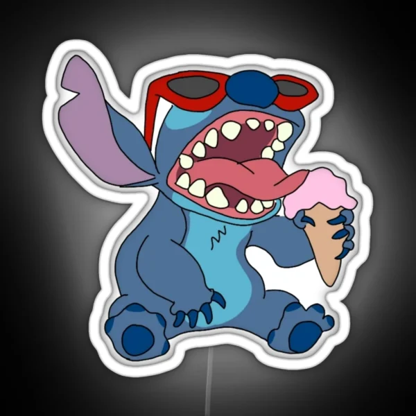 Stitch In Summer RGB Neon Sign