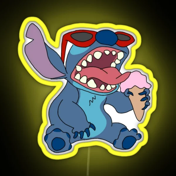 Stitch In Summer RGB Neon Sign