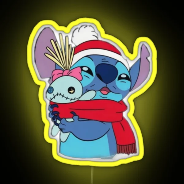 STITCH Ready For Christmas RGB Neon Sign