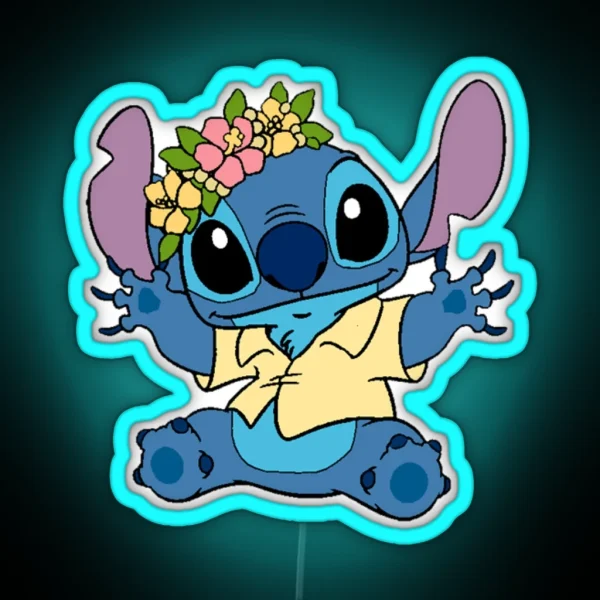 Stitch Summer RGB Neon Sign
