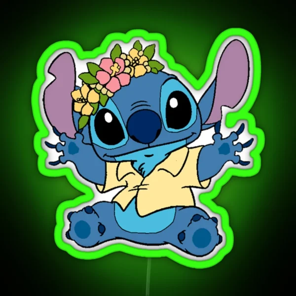Stitch Summer RGB Neon Sign