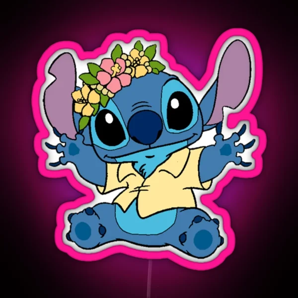 Stitch Summer RGB Neon Sign