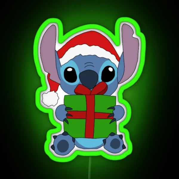 STITCH Vibes Christmas RGB Neon Sign