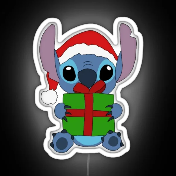 STITCH Vibes Christmas RGB Neon Sign