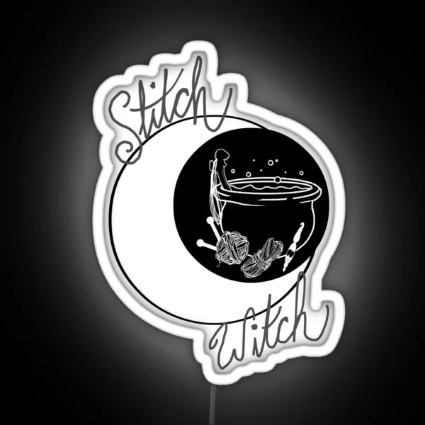 Stitch Witch RGB Neon Sign