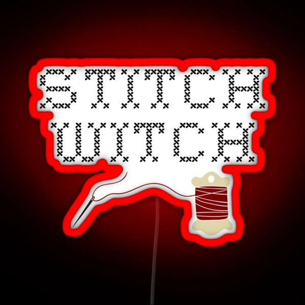 Stitch Witch RGB Neon Sign