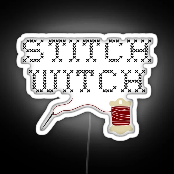 Stitch Witch RGB Neon Sign