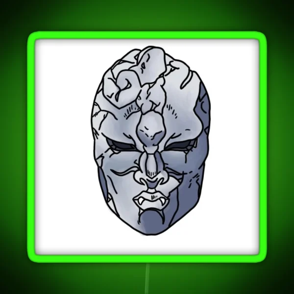 Stone Mask RGB Neon Sign