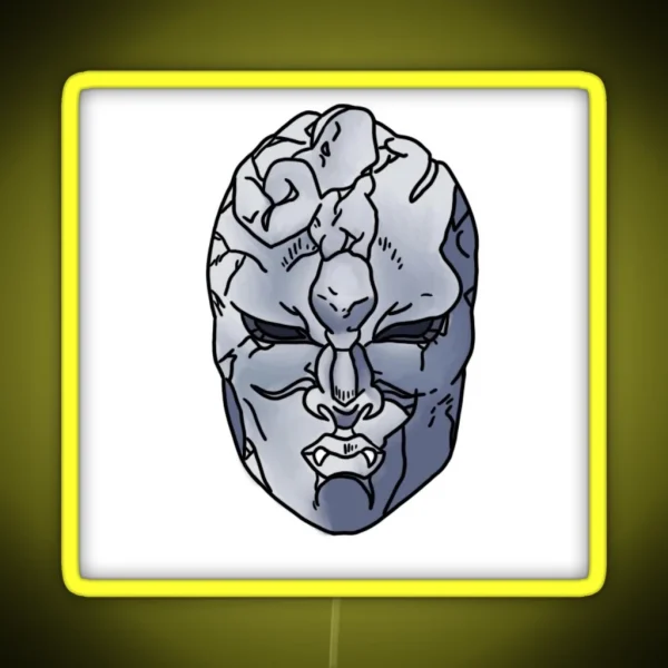 Stone Mask RGB Neon Sign
