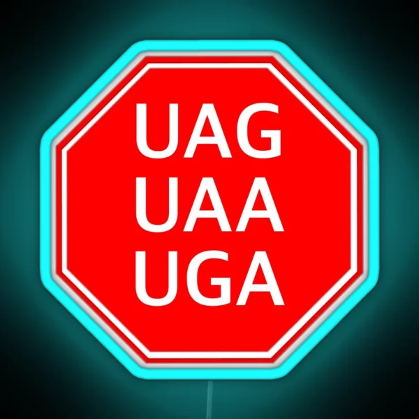 STOP Codons RGB Neon Sign