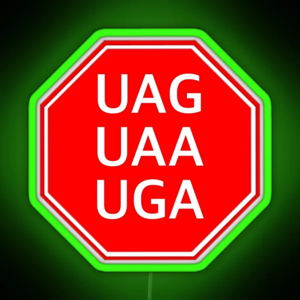 STOP Codons RGB Neon Sign