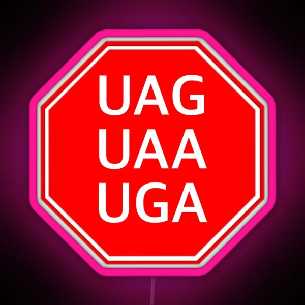 STOP Codons RGB Neon Sign
